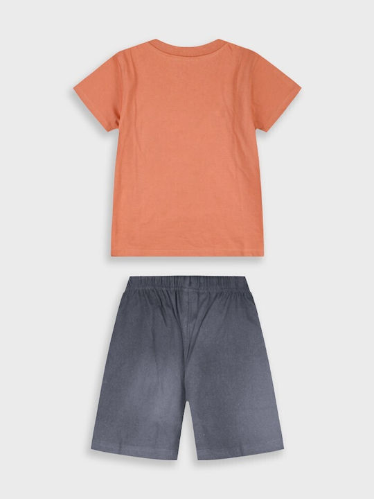 Kids Set with Shorts Summer 2 Pieces Paprika Paprika Paprika