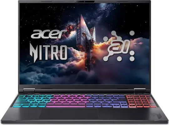 Acer Nitro 16 AI AN16 -61 16" IPS QHD+ (Ryzen AI 300 Serie-9 365/32GB/1.0TB SSD/GeForce RTX 5070/W11 Startseite) (Englisch (US) Tastatursprache)