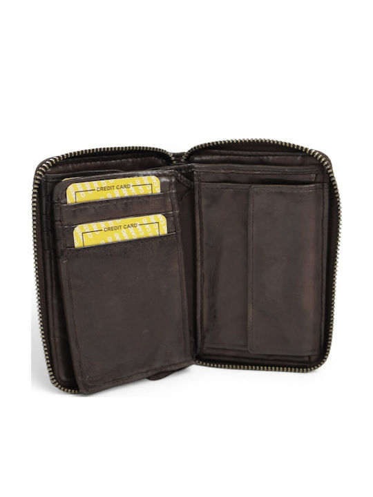 Small Leather Women's Wallet Brown