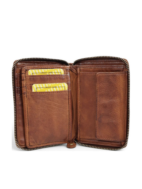 Small Leather Women's Wallet Brown
