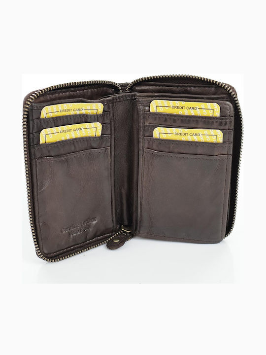 Small Leather Women's Wallet Brown