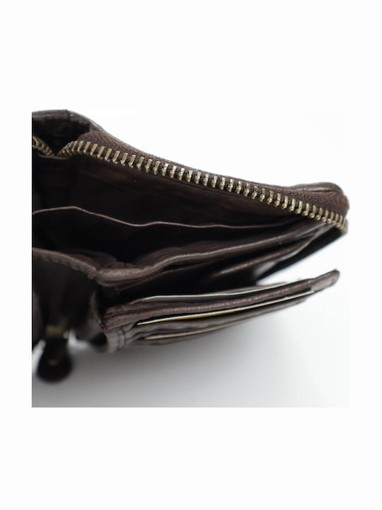 Small Leather Women's Wallet Brown