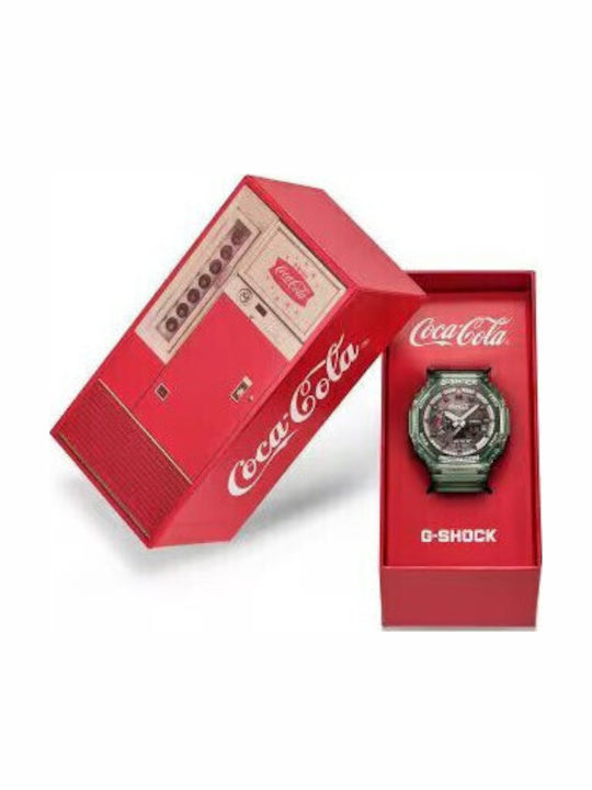 Casio Limited Edition Ceas Barbatesc cu Baterie cu Curea din Cauciuc Verde