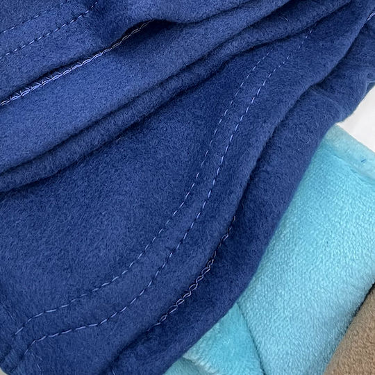 Fleece Decke Für Couch 130x160cm Navy