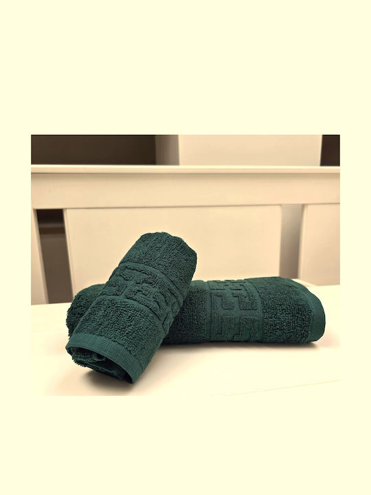 Kotonia Home Set De Prosoape De Baie 3 Buc Verde Brad Greutate 500gr/m²
