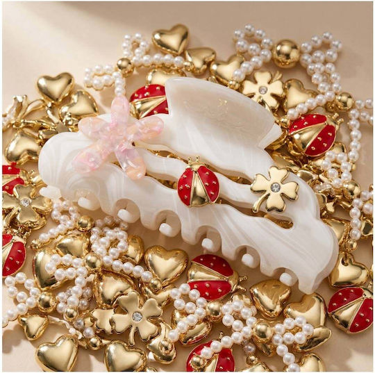 Invisibobble My Claw L Full Charms Κλάμερ Μεγάλου Μεγέθους 1 Τεμάχιο & Charms Διάφορα Σχέδια 5 Τεμάχια
