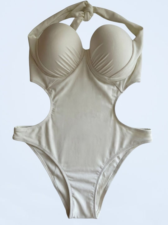 Strapless Ολόσωμο Μαγιό Άσπρο