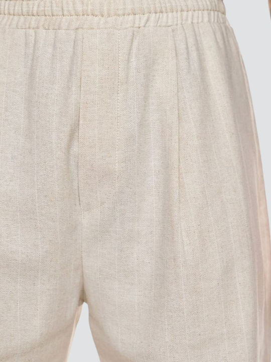 Trousers in Loose Fit Ecru