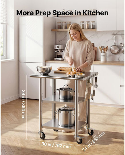 Vevor Stainless Steel Workbench