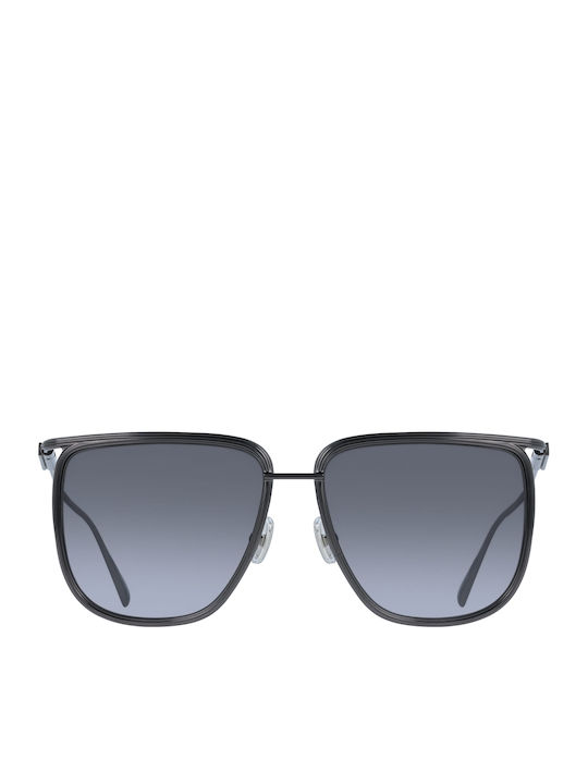 Salvatore Ferragamo Woman Sunglasses with Gray Frame and Gray Lens