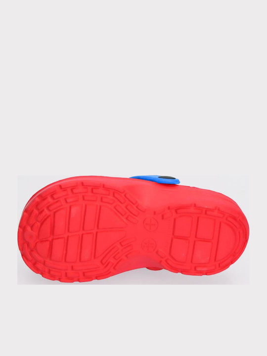 Spiderman Kids Beach Clogs Red