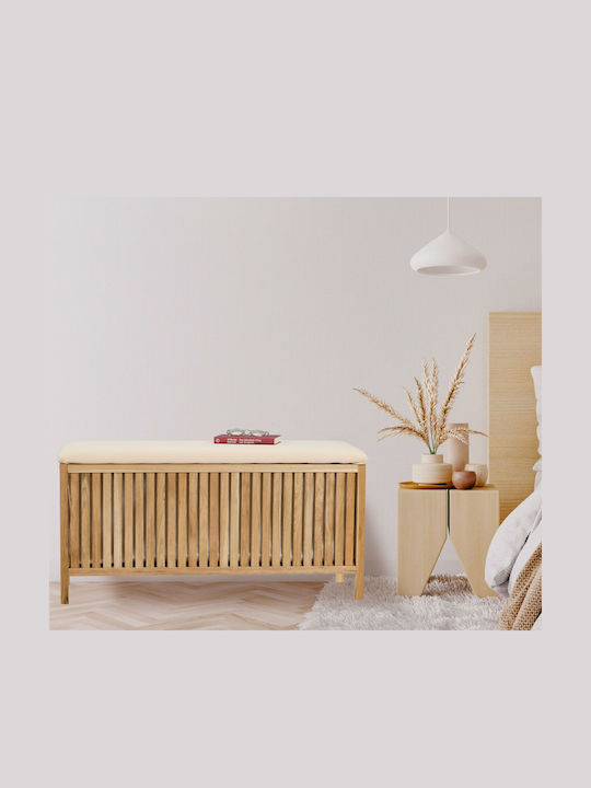 Relaxdays Wäschekorb Hölzernes Braun