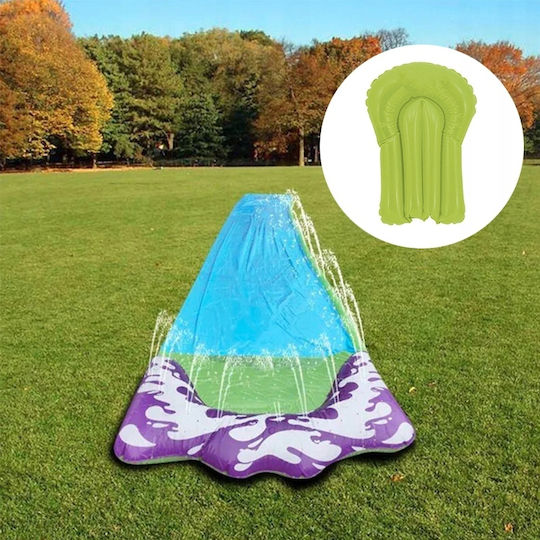 Set Tobogan Acvatic Zola Placă Gonflabilă 71 X 480 Cm Albastru Verde