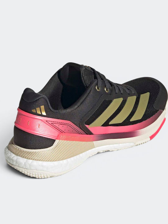 adidas Crazyquick Boost Herren Tennisschuhe Padel Schwarz