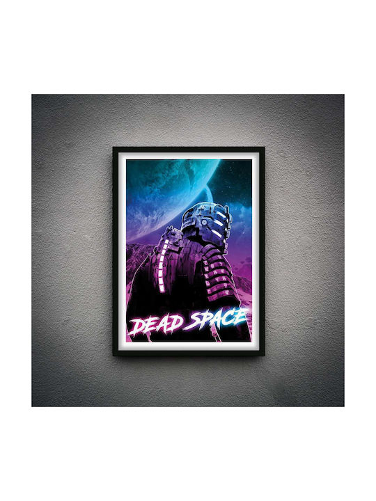 Gaming Poster Dead Space Gm101 40cm X 50cm Premium Μαύρο Ξύλινο Κάδρο