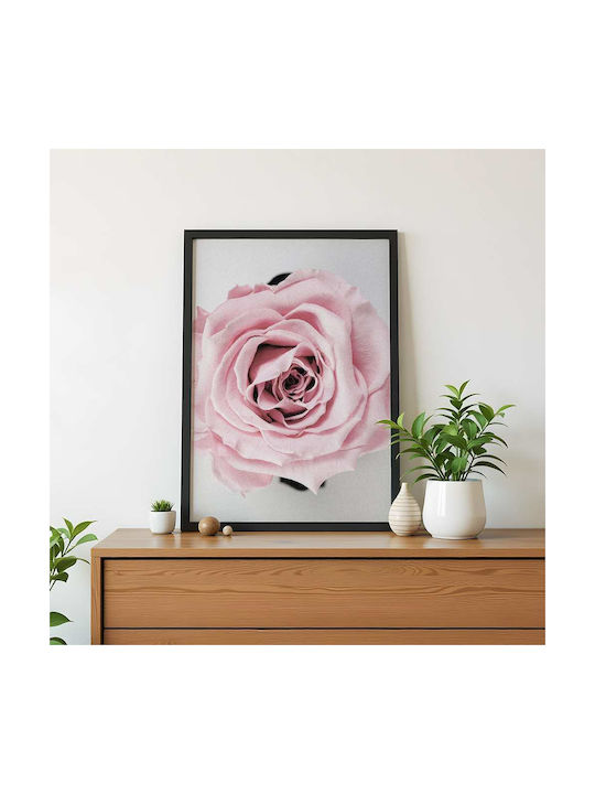 Poster Rose Pst2521 40cm X 50cm Premium Black Wooden Frame