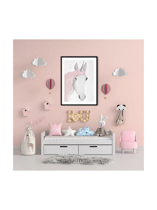 Παιδικό Κάδρο Unicorn 40x50εκ.