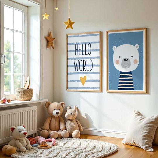 Παιδικό Κάδρο Little Bear 40x50εκ.