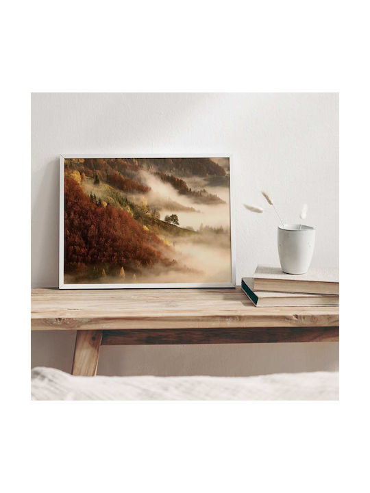 Poster Foggy Scenery Pst25124 40cm X 50cm Premium Μαύρο Ξύλινο Κάδρο