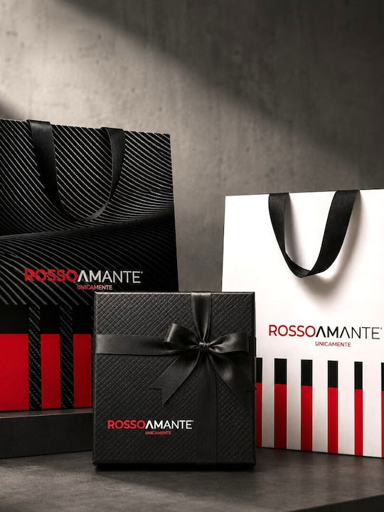Rosso Amante Κολιέ Άγκυρα από Ατσάλι Μαύρο