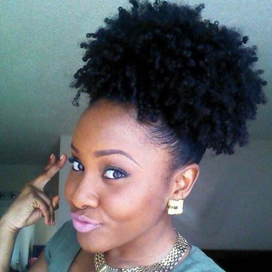 Perucă Fbbzt02 Stil Afro-American Buclele Voluminoase Natural Negru