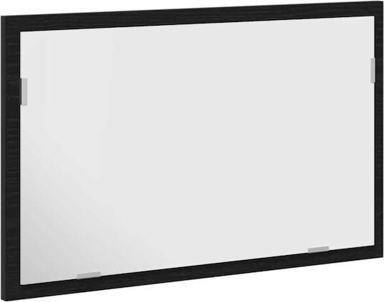 vidaXL Bathroom Mirror Led 60x37cm Black