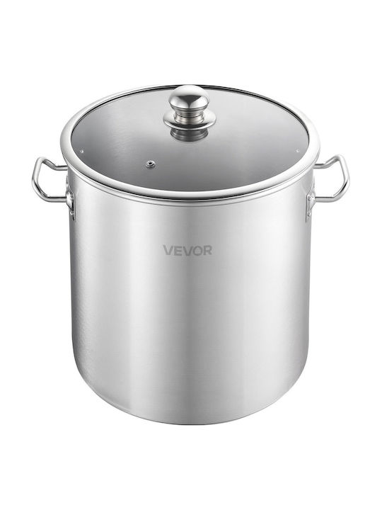Vevor Oală Marmită cu Abur din Oțel Inoxidabil 19.9l /