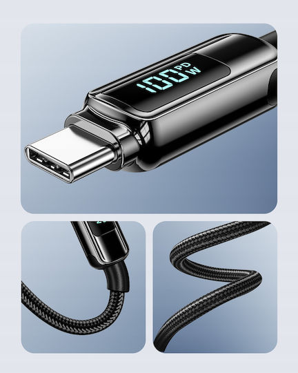 Innostyle USB 2.0 Кабел USB-C Мъжки - USB-C / USB-A 100W Черен 1m DP-CC1001BLK
