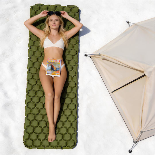 Saltea De Dormit Pentru Camping Monă 180x55cm Grosime 5cm Verde