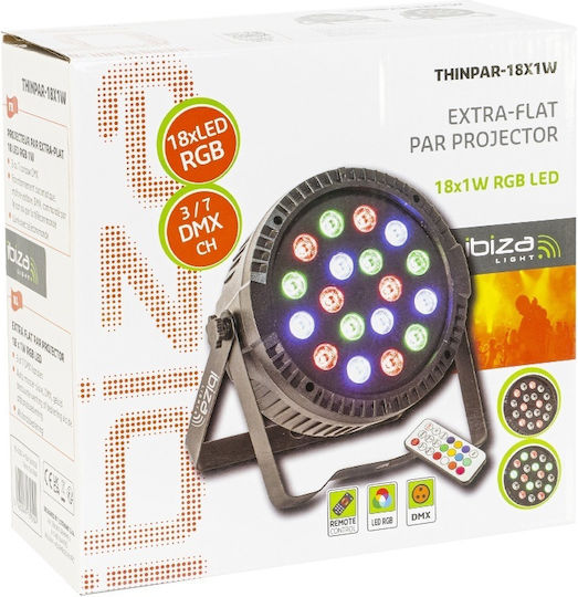 Ibiza Sound Lumina În Mișcare LED PAR DMX RGB