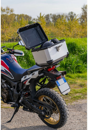 Lampa T-Box Μπαγκαζιέρα Μοτοσυκλέτας 45lt Ασημί