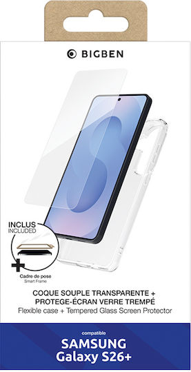 Bigben Case Galaxy S26+ Tempered Glass Screen Protector Grs Certified Transparent