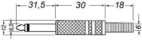 Gbc 29.0900.00 Mufă Mono Metalică 6.3mm²