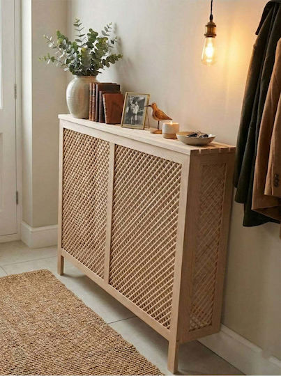 SteweHome Heizkörperabdeckung aus Massives Holz Beige 96x25x77cm