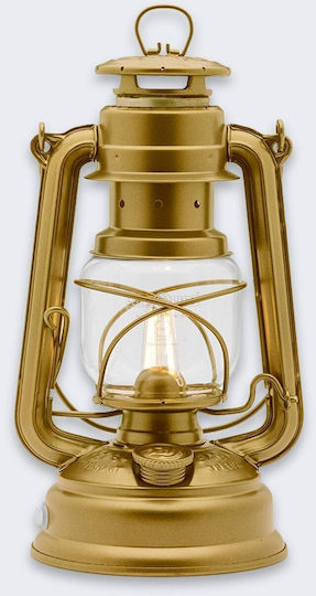 FeuerHand 276 LED Laterne für Camping Gold