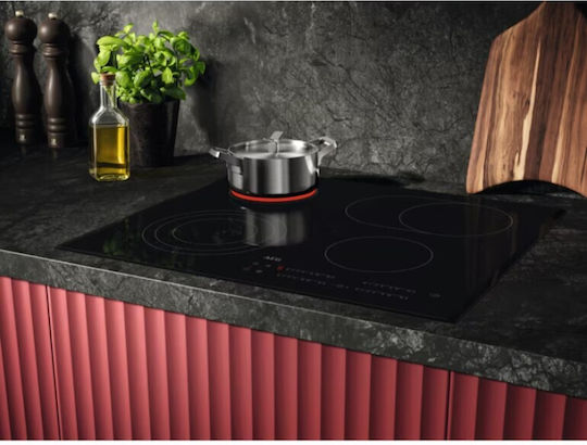 AEG 3000 Radiant Hob Ceramic Cooktop With Frame Autonomous With Lock Mode 59x52cm