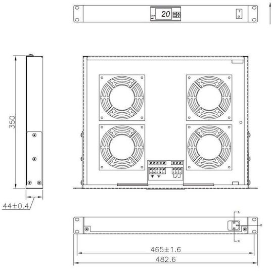 Techly I-case Thermostat FAN-TC4B 1Stück