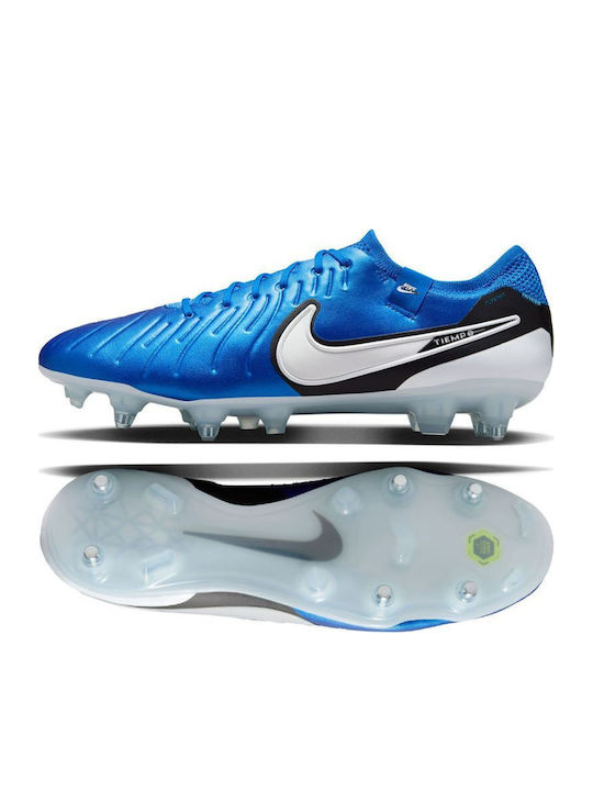 Elite Tiempo Legend 10 Elite SG-Pro Ποδοσφαιρικά Παπούτσια με Τάπες Μπλε Elite Tiempo Legend 10 Elite SG-Pro Ποδοσφαιρικά Παπούτσια με Τάπες Μπλε