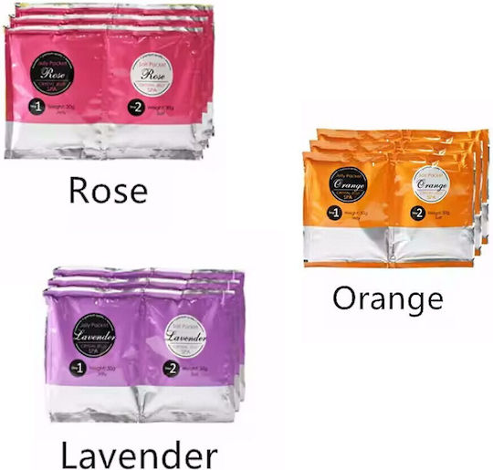 Set 2 Steps Crystal Jelly Pedicure Spa 50+50g Premium Quality Rose