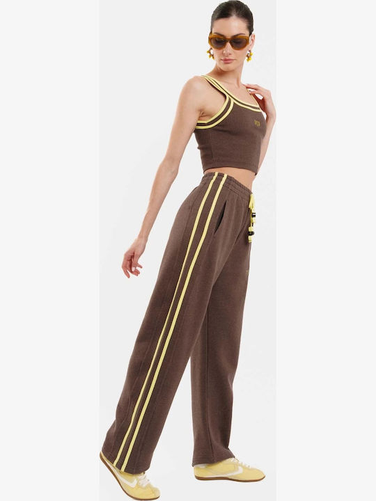 Damen Bluse Ärmellose Braune