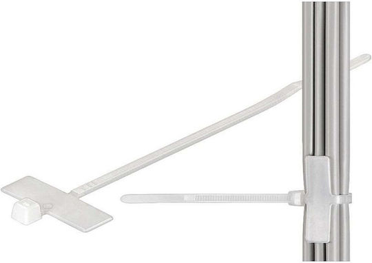 Techly Δεματικά Καλωδίων Πλαστικά x100mm σε Λευκό χρώμα (100τμχ) (216374)