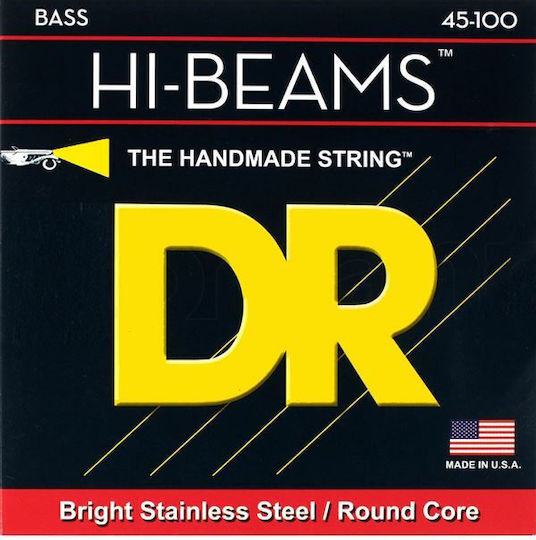 DR Hi-Beams Einstellen Χορδές Rostfreier Stahl Μπάσου 45 - 100" Medium/Light