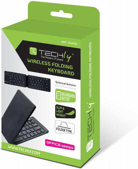 Techly ICTB1208F Wireless Bluetooth Keyboard Only English US