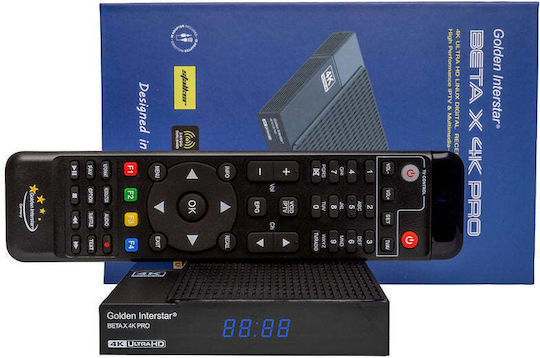 Golden Media TV-Box BETA X 4K PRO 4K UHD mit WiFi USB 2.0 1GB RAM und 8GB Speicherplatz mit Betriebssystem Linux
