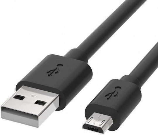 Manhattan Regular USB 2.0 to micro USB Cable Μαύρο 1m (216237)