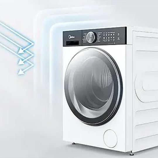 Midea Waschmaschine 10kg 1400 U/min MF205W100BA30/W-GR