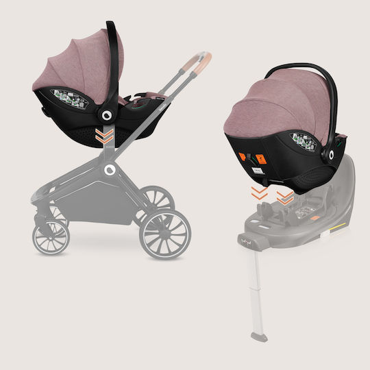 Lionelo Moxie Car Seat i-Size with Isofix Pink Mauve