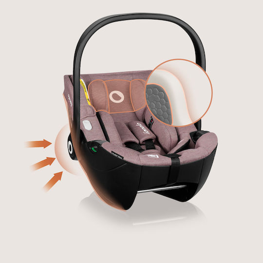 Lionelo Moxie Car Seat i-Size with Isofix Pink Mauve