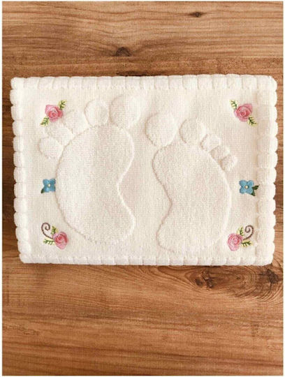 SteweHome Set Of Cotton Bath Mats Beige 50x70cm 3 Pieces