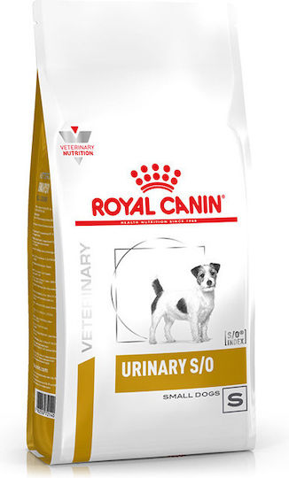 Royal Canin Veterinary Urinary S/O Small Dogs 1.5kg Hrană Uscată pentru Câini Adulţi de Rase Mici cu Pui și Orez